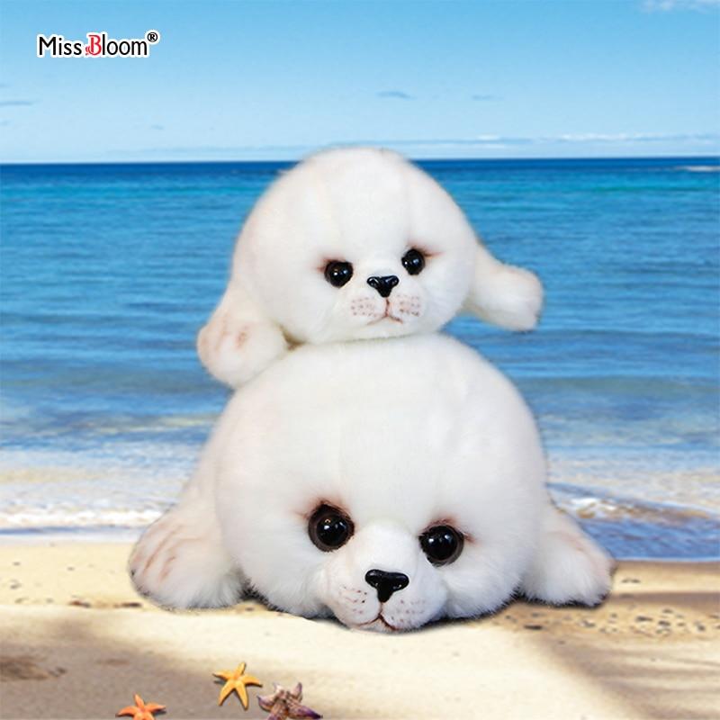 Planet Gates Soft Cute Seals Plush Toy Sea World Animal Sea Lion Plush Stuffed Doll Big Eyes Baby Birthday Gift for Kids Girls