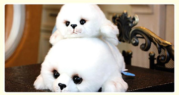 Planet Gates Soft Cute Seals Plush Toy Sea World Animal Sea Lion Plush Stuffed Doll Big Eyes Baby Birthday Gift for Kids Girls