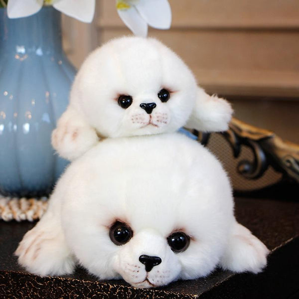 Planet Gates Soft Cute Seals Plush Toy Sea World Animal Sea Lion Plush Stuffed Doll Big Eyes Baby Birthday Gift for Kids Girls
