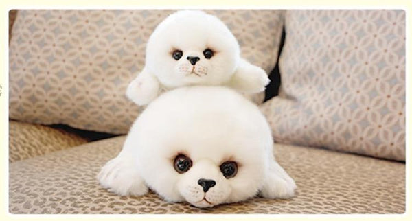 Planet Gates Soft Cute Seals Plush Toy Sea World Animal Sea Lion Plush Stuffed Doll Big Eyes Baby Birthday Gift for Kids Girls