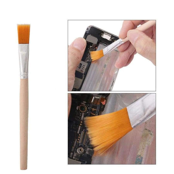 Planet Gates Soft Dust Cleaning Brush with Wooden Handle for Mobile Phone Tablet Laptop PC Repair Clean Tools