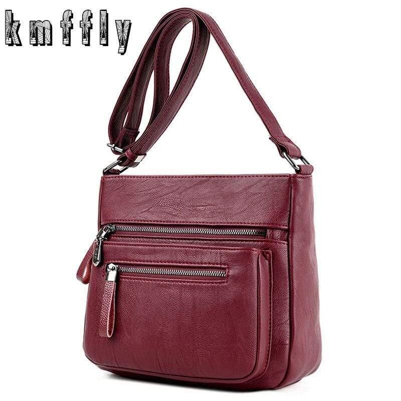 Soft Leather Luxury handbags Small Women bags Designer Multi-pocket Crossbody Shoulder Bags