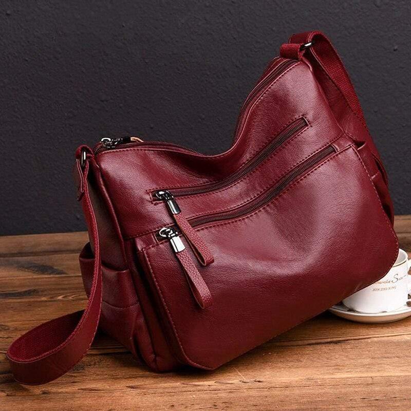 Soft Leather Luxury Handbags Women Bags Designer Multi-pocket Crossbody Shoulder Bags