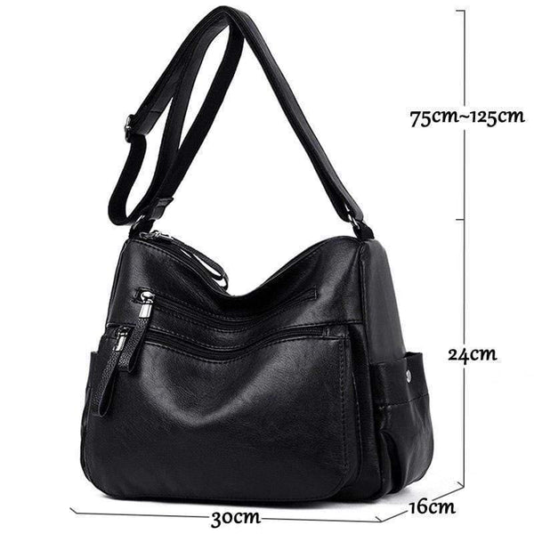 Soft Leather Luxury Handbags Women Bags Designer Multi-pocket Crossbody Shoulder Bags