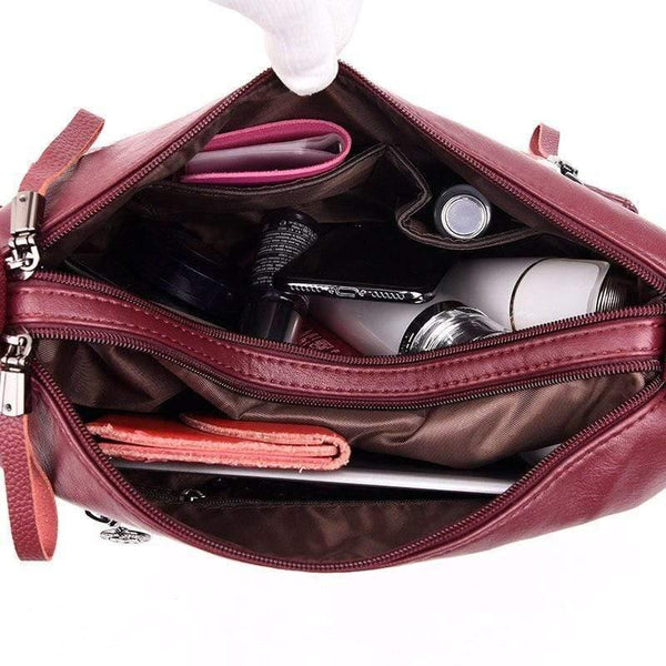 Soft Leather Luxury Handbags Women Bags Designer Multi-pocket Crossbody Shoulder Bags