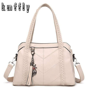 Soft Leather Luxury handbags Women bags Designer Tassel Crossbody Shoulder Bags For Women