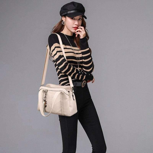 Soft Leather Luxury handbags Women bags Designer Tassel Crossbody Shoulder Bags For Women