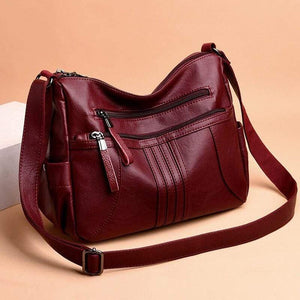 Soft Leather Zipper Luxury Handbags Women Bags Designer Female Shoulder Crossbody Bags