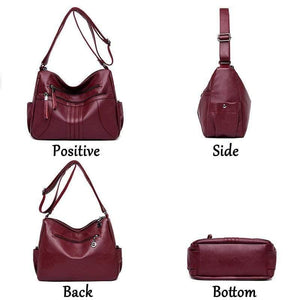 Soft Leather Zipper Luxury Handbags Women Bags Designer Female Shoulder Crossbody Bags