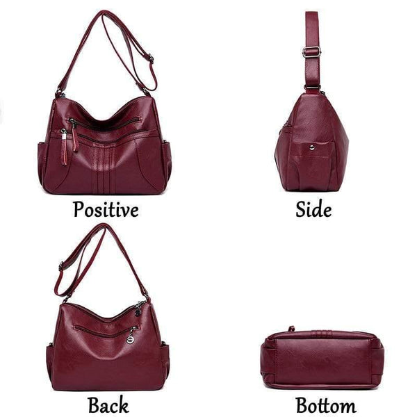 Soft Leather Zipper Luxury Handbags Women Bags Designer Female Shoulder Crossbody Bags