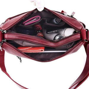 Soft Leather Zipper Luxury Handbags Women Bags Designer Female Shoulder Crossbody Bags
