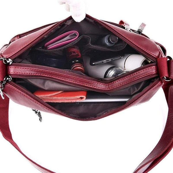 Soft Leather Zipper Luxury Handbags Women Bags Designer Female Shoulder Crossbody Bags