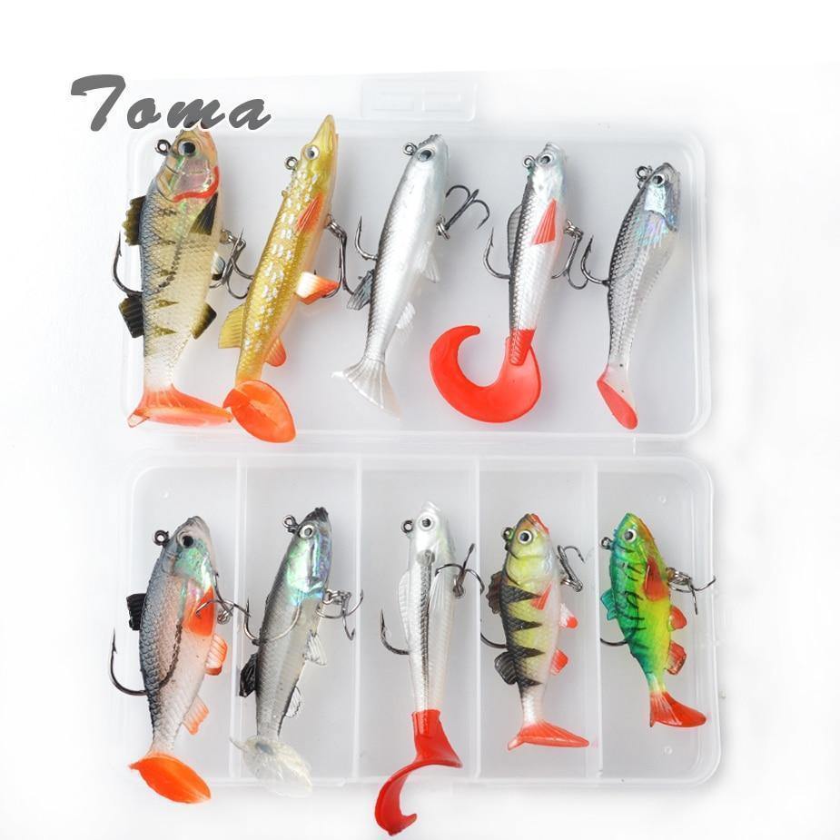 Planet Gates Soft Lure Kit set 18g 14g 13g 9g 8g Wobblers Artificial Bait Silicone Fishing Lures Sea Bass Carp Fishing Lead Fish Jig