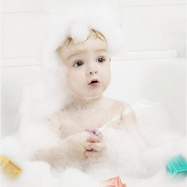 Planet Gates Soft Naissance Silicone Educational Building Blocks 3D Hanging Ball Babies Rubber Cubes Teethers Squeeze Bath Toys Birth Gift