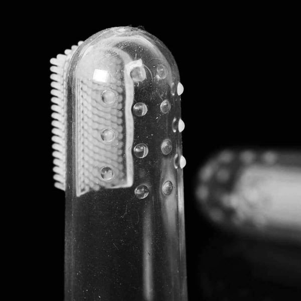 Planet Gates Soft Pet Finger Tooth brush Dog Brush chihuahua Addition Bad Breath Tartar Teeth Care Dog Cleaning Supplies Free Shipping