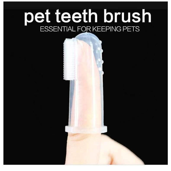 Planet Gates Soft Pet Finger Tooth brush Dog Brush chihuahua Addition Bad Breath Tartar Teeth Care Dog Cleaning Supplies Free Shipping