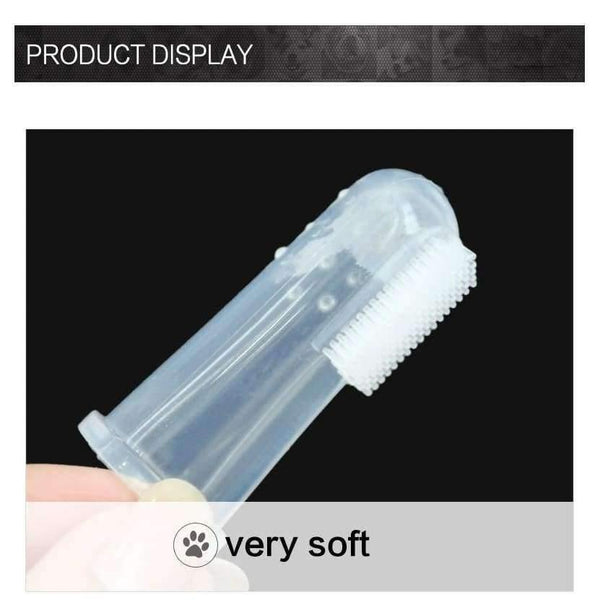 Planet Gates Soft Pet Finger Tooth brush Dog Brush chihuahua Addition Bad Breath Tartar Teeth Care Dog Cleaning Supplies Free Shipping