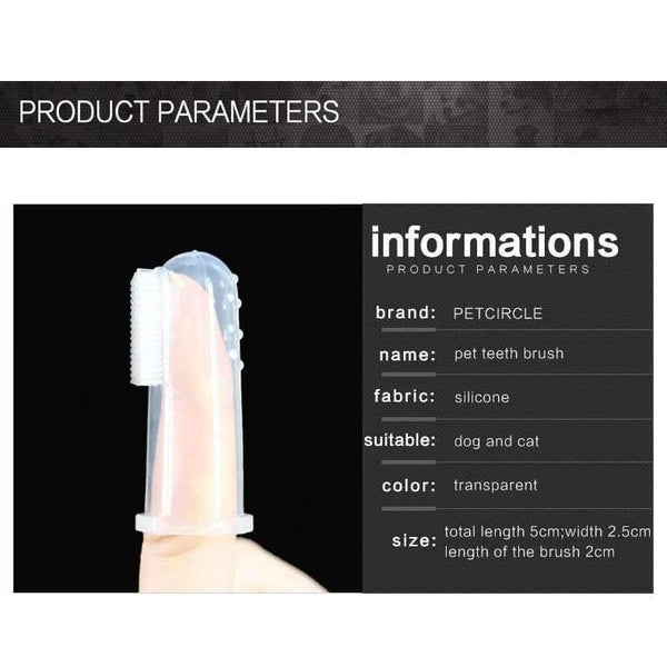 Planet Gates Soft Pet Finger Tooth brush Dog Brush chihuahua Addition Bad Breath Tartar Teeth Care Dog Cleaning Supplies Free Shipping