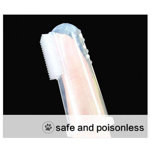Planet Gates Soft Pet Finger Tooth brush Dog Brush chihuahua Addition Bad Breath Tartar Teeth Care Dog Cleaning Supplies Free Shipping