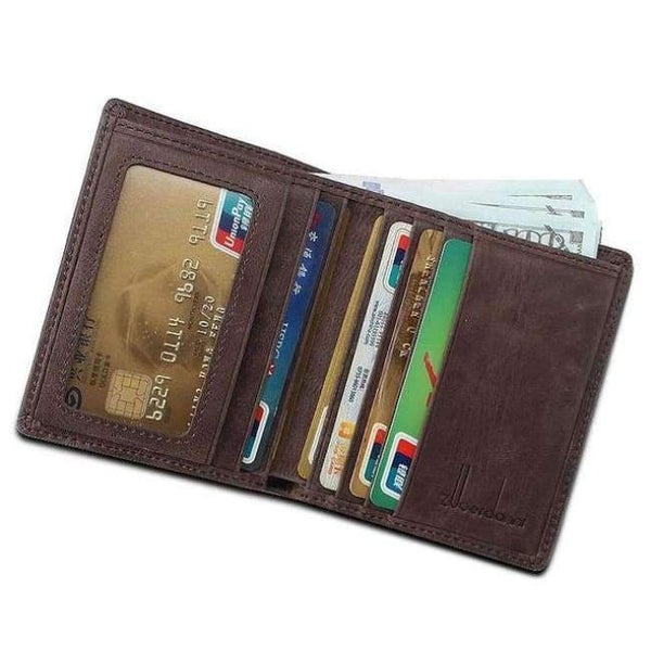 Planet Gates Soil gray Thin Wallet Men Small Wallets Quality leather Short Purse Male Luxury Vintage Card Holder Cowhide Purses Retro New