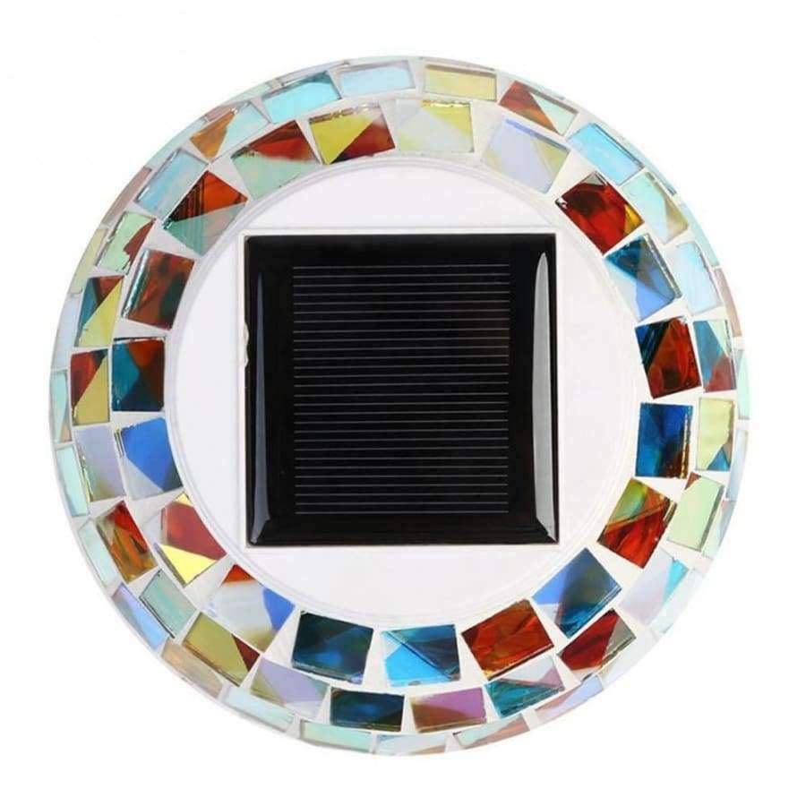 Planet Gates Solar LED Garden Light Mosaic Glass Ball Garden Lawn Lights Outdoor Waterproof Color Changing Lawn Lamp Yard Garden Decor Light