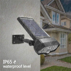 Planet Gates Solar Lights Outdoor 17 LEDs Safety & Security Solar Powered Motion Sensor Light with Muti-Angle Adjustable, Wireless Waterproof