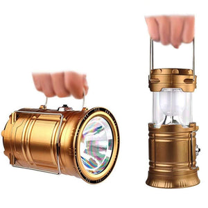 Planet Gates Solar Powered Collapsible Flashlights Outdoor SOS Camping equipment Travel Multifunction LED Portable light