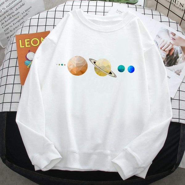 Planet Gates Solar System Planets Colour Mens Sweatshirt O-neck Hip Hop Hoodie Leisure Polyester Clothing  Autumn Moletom Masculino