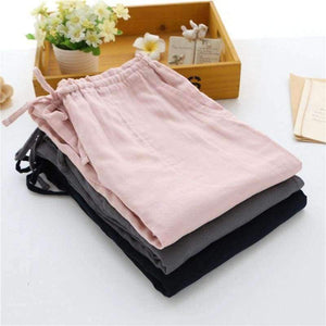 Planet Gates solid 1 / M New cotton women home pants autumn winter ladies lounge pajamas pant large size sleep trousers pijama inverno A651