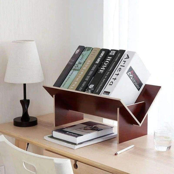 Planet Gates Solid Wood Assembly Bookshelf Table Floor bookcase student desktop storage rack simple small bookshelf Home Furnishing