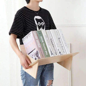 Planet Gates Solid Wood Assembly Bookshelf Table Floor bookcase student desktop storage rack simple small bookshelf Home Furnishing