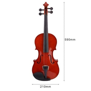 Planet Gates Solid Wood Handmade 4/4 Acoustic Violin Fiddle With Carry Case Bow Rosin Professional Musical Instrument