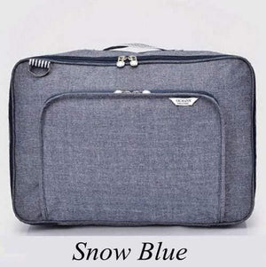 Planet Gates Sonw Blue Fashion Large-Capacity Trolley Travel Bag For Suitcase Luggage Bag Waterproof Baggage Shoulder Bag