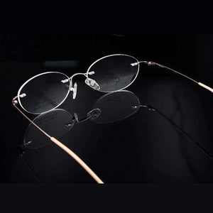 Planet Gates SORBERN Ova Rimless Eyeglasses Frame Women Brand Designer Clear Myopia Glasses Pink Eyewear Frames Woman oculos de grau feminino