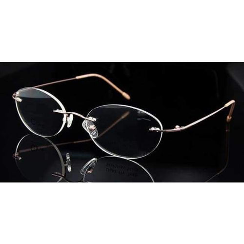 Planet Gates SORBERN Ova Rimless Eyeglasses Frame Women Brand Designer Clear Myopia Glasses Pink Eyewear Frames Woman oculos de grau feminino