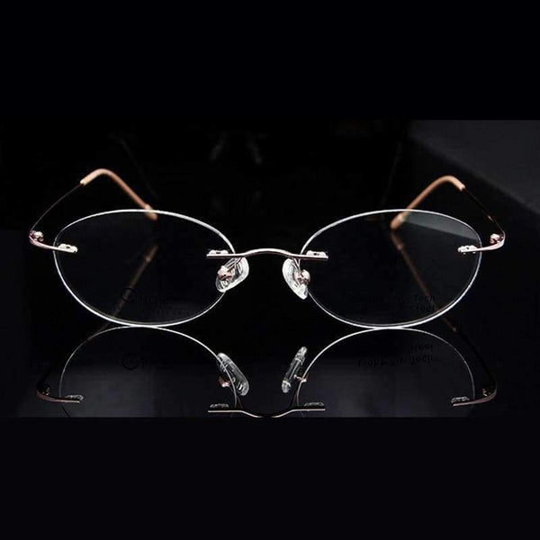 Planet Gates SORBERN Ova Rimless Eyeglasses Frame Women Brand Designer Clear Myopia Glasses Pink Eyewear Frames Woman oculos de grau feminino