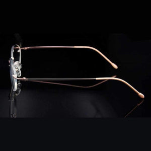 Planet Gates SORBERN Ova Rimless Eyeglasses Frame Women Brand Designer Clear Myopia Glasses Pink Eyewear Frames Woman oculos de grau feminino