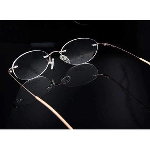 Planet Gates SORBERN Ova Rimless Eyeglasses Frame Women Brand Designer Clear Myopia Glasses Pink Eyewear Frames Woman oculos de grau feminino