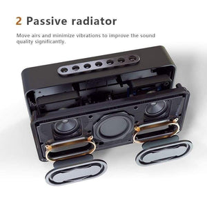 Planet Gates SoundBox XL Portable Wireless Bluetooth Speaker Dual-Driver 3D Stereo Bold Bass Wireless Speaker TF AUX USB