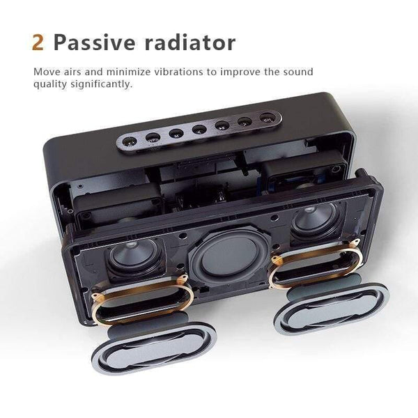 Planet Gates SoundBox XL Portable Wireless Bluetooth Speaker Dual-Driver 3D Stereo Bold Bass Wireless Speaker TF AUX USB