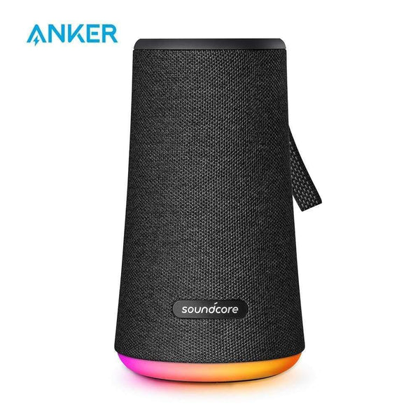 Planet Gates Soundcore Flare+ Portable Bluetooth Speaker By Anker Huge 360' Sound IPX7 Waterproof Bigger Bass Ambient LED 20 -Hour Playtime (Black)
