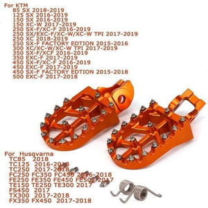 Planet Gates Spain / 2016 orange Foot Pegs FootRest Footpegs Rests Pedals For KTM SX SXF EXC EXCF XC XCF XCW XCFW 65 85 125 150 200 250 300 350 -1290 ADVENTURE