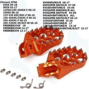 Planet Gates Spain / 2017 ORANGE Foot Pegs FootRest Footpegs Rests Pedals For KTM SX SXF EXC EXCF XC XCF XCW XCFW 65 85 125 150 200 250 300 350 -1290 ADVENTURE