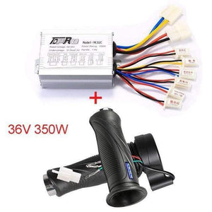Planet Gates Spain / 36V 350W 24V/36V/48V 350/500/800/1000W Motor Brush Controller Speed Throttle Twist Grip For Electric Bicycle Scooter ATV Buggy Bike