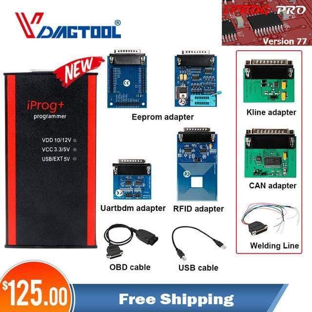 Planet Gates Iprog+ Key Programmer Support IMMO + Mileage Correction + Airbag Reset Iprog Pro Till 2019 Replace Carprog/Digiprog/Tango