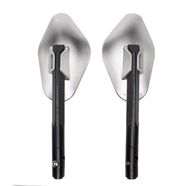 Planet Gates Spain / 801-0027-Silver Universal Aluminum CNC Motorcycle Rearview Side mirror for TOMOK Yamaha BMW Honda Suzuki Ducati Kawasaki KTM Hyosung benelli ATV