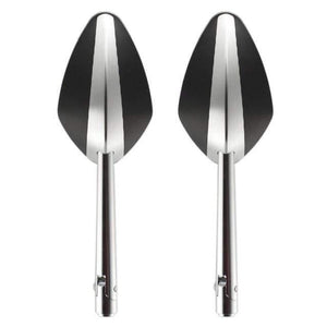 Planet Gates Spain / 801-0330-Silver Universal Aluminum CNC Motorcycle Rearview Side mirror for TOMOK Yamaha BMW Honda Suzuki Ducati Kawasaki KTM Hyosung benelli ATV