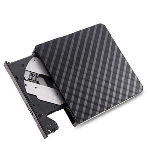 Planet Gates SPAIN / Black USB 3.0 External DVD Burner Writer Recorder CD/DVD ROM Player PC Optical Drive External DVD Drive Optical Drive