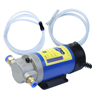 Planet Gates SPAIN / Blue Portable Oil Transfer Pump 12V 1-4L/min Extractor Fluid Suction Electric Change Fuel Pump 100W 4L for Car Motorcycles Boats