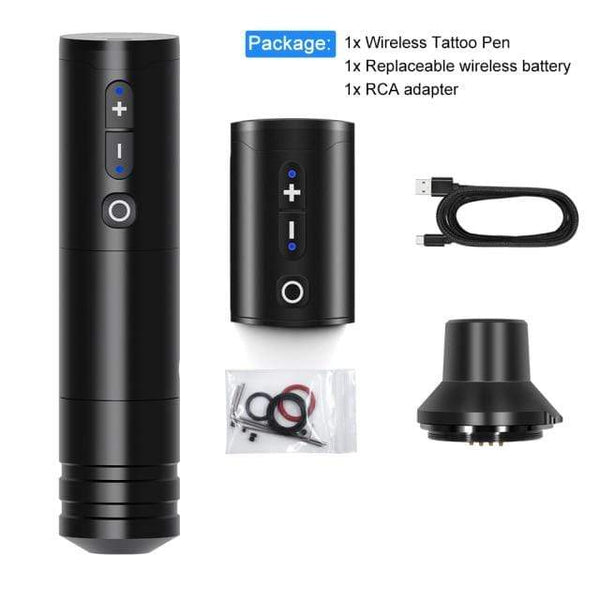 Planet Gates SPAIN / KIT 5 Wireless Tattoo Pen Machine Powerful Coreless DC Motor Fast Charging 2400 mAh Lithium Battery for Artist Body